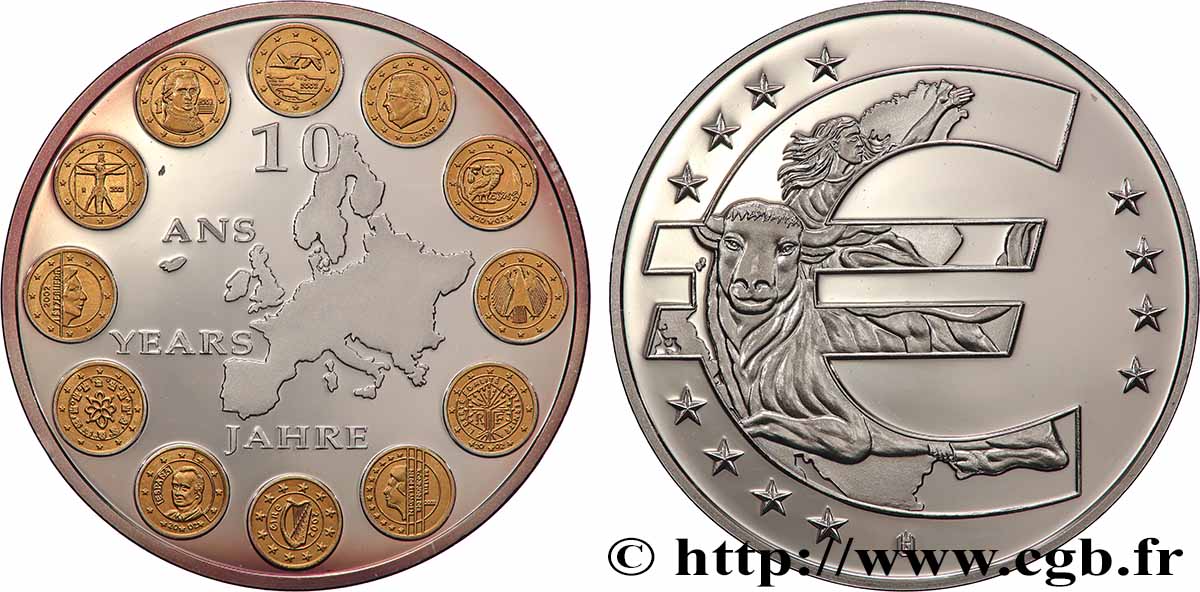 EUROPA Médaille, 10 ans de l’Euro VZ