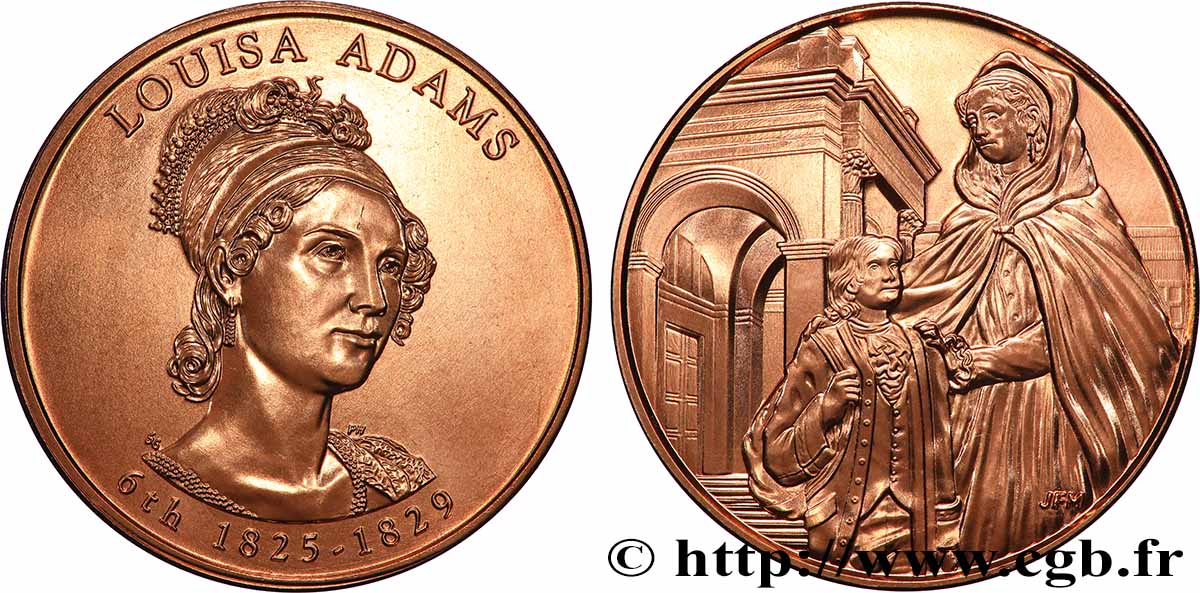 UNITED STATES OF AMERICA Médaille, Louisa Adams, Les premières épouses AU