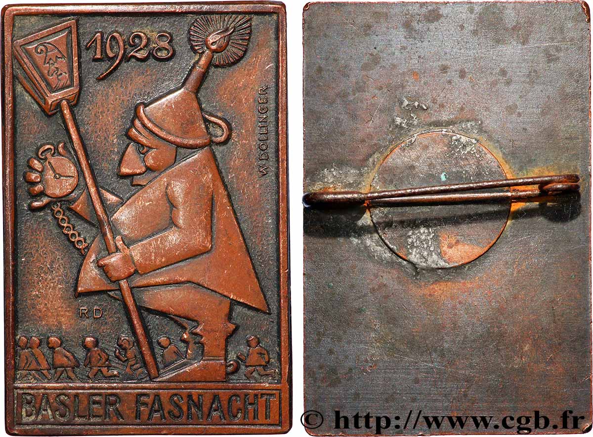 DEUTSCHLAND Plaquette, Carnaval de Bâle fVZ