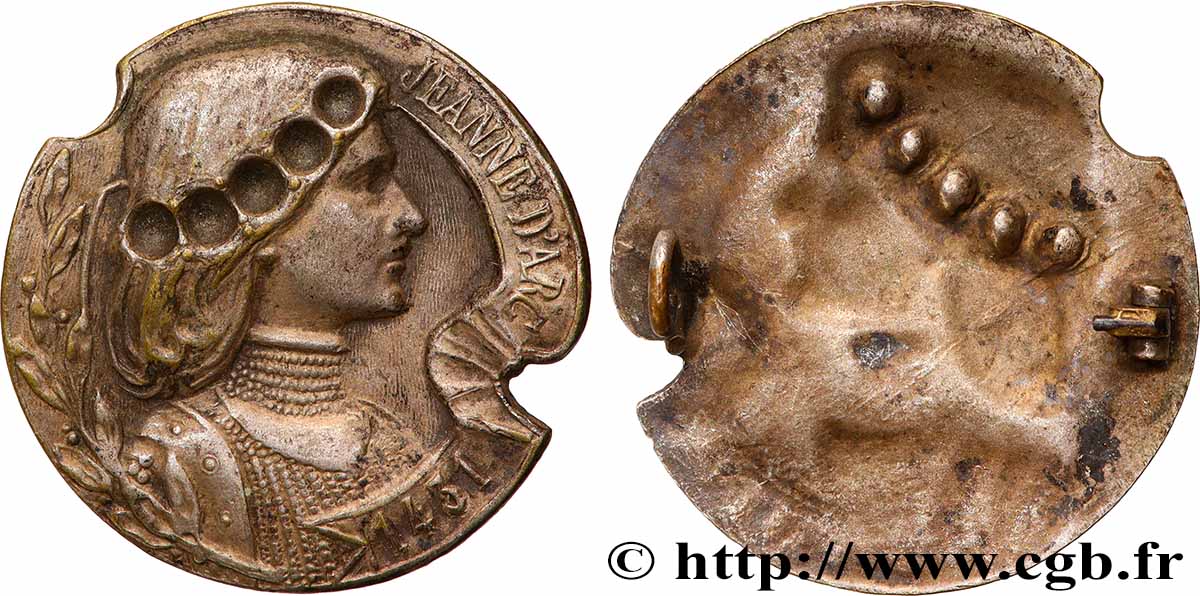 JOAN OF ARC Médaille, Jeanne d’Arc fVZ