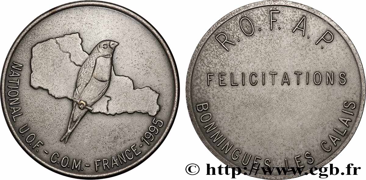 FUNFTE FRANZOSISCHE REPUBLIK Médaille, Bonnigues les Calais fVZ