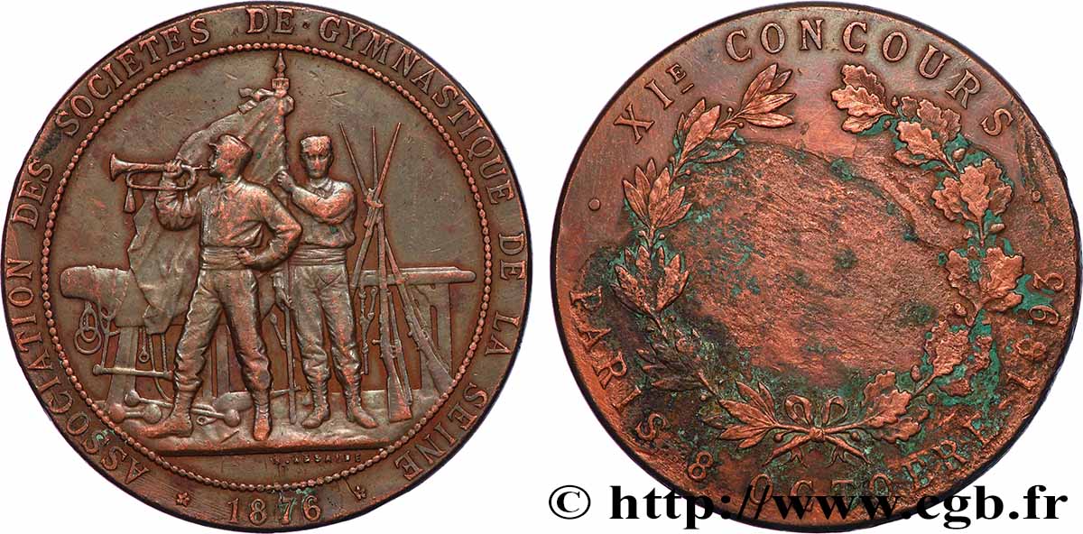 DRITTE FRANZOSISCHE REPUBLIK Médaille, 11.e concours S