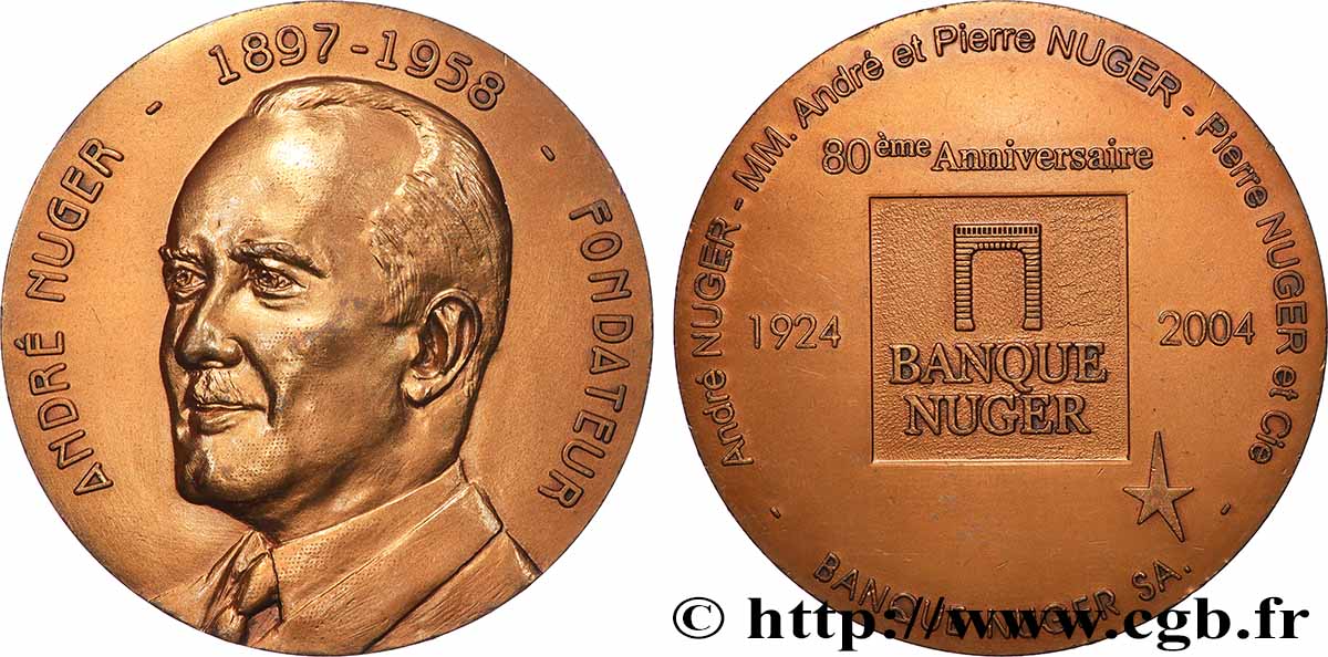 FUNFTE FRANZOSISCHE REPUBLIK Médaille, André Nuger SS