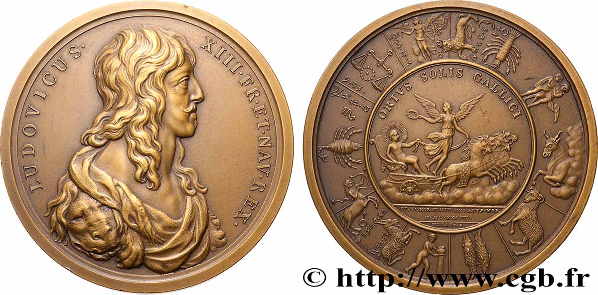 LOUIS XIII Naissance de Louis XIV, refrappe AU
