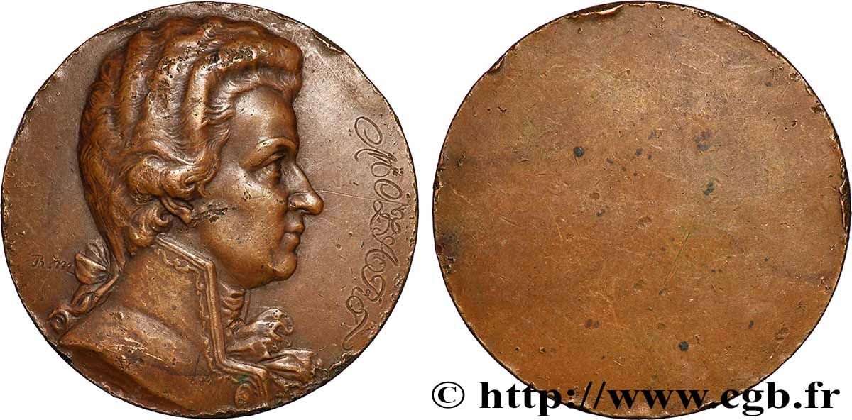 KÜNSTLER: TÄNZER, MUSIKER, KOMPONISTEN Médaille, Mozart SS