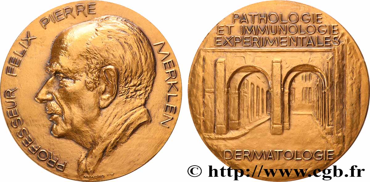 MÉDECINE - SOCIÉTÉS MÉDICALES - MÉDECINS/CHIRURGIENS - ASSISTANCE PUBLIQUE Médaille, Professeur Felix Pierre Merklen SUP