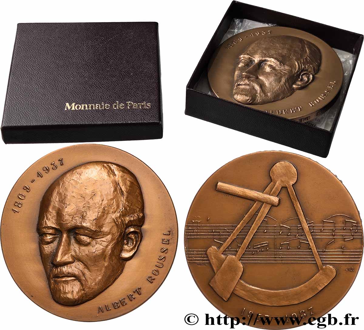 V REPUBLIC Médaille, Albert Roussel AU