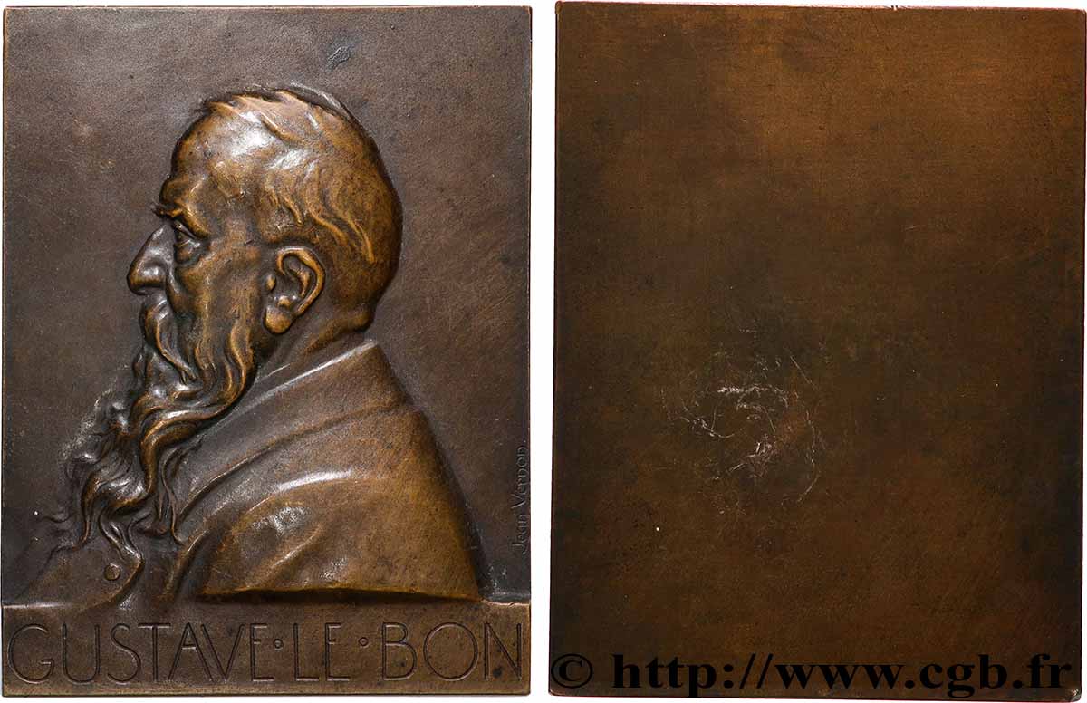 SCIENCE & SCIENTIFIC Plaquette, Gustave Le Bon AU