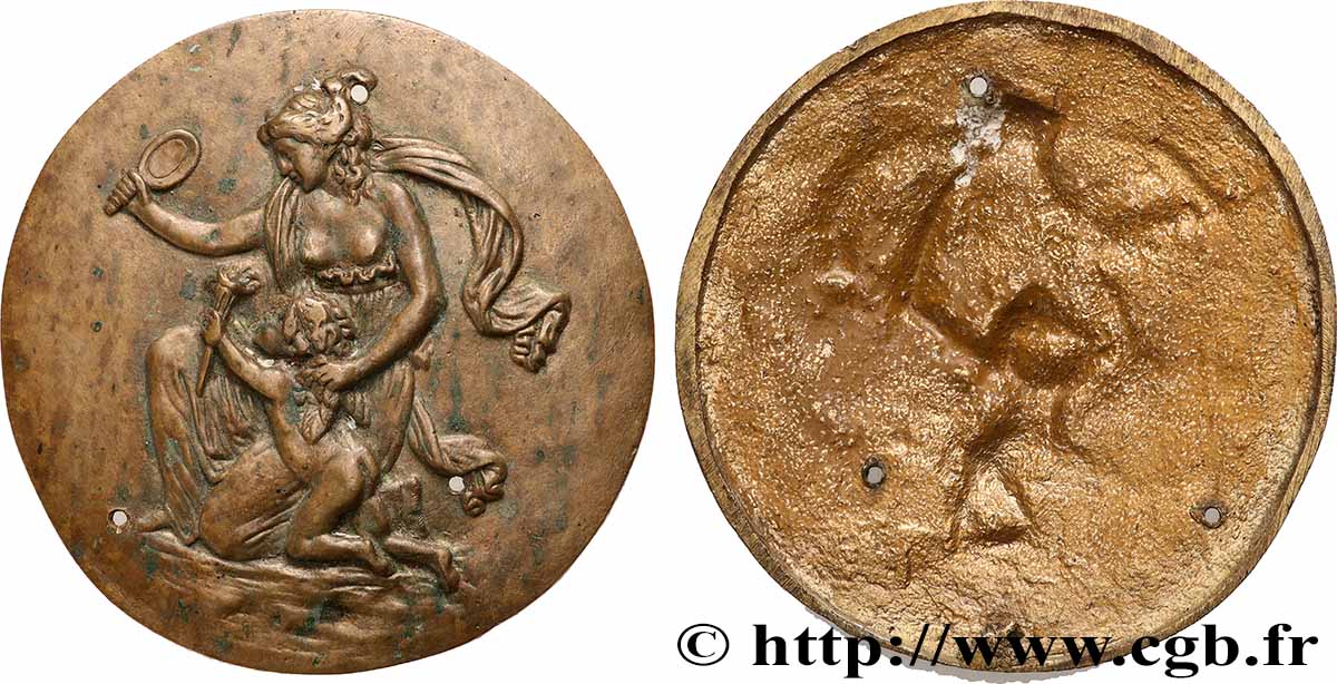 ART, PAINTING AND SCULPTURE Médaille, Aphrodite SS