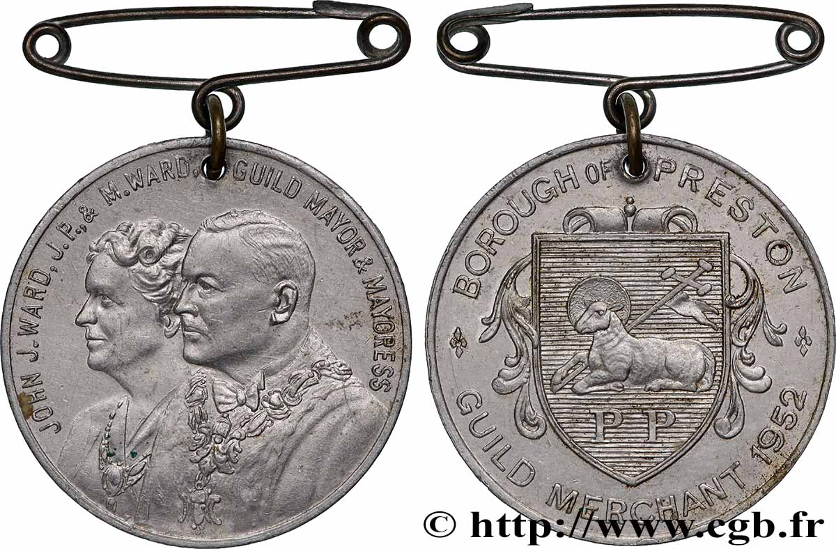 VEREINIGTEN KÖNIGREICH Médaille, La guilde des marchands fVZ