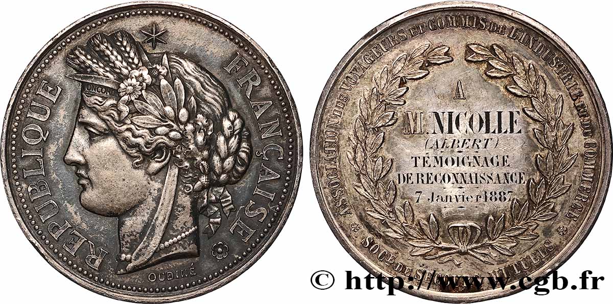 ASSURANCES Médaille, Association des voyageurs et commis de l’industrie et du commerce TTB+