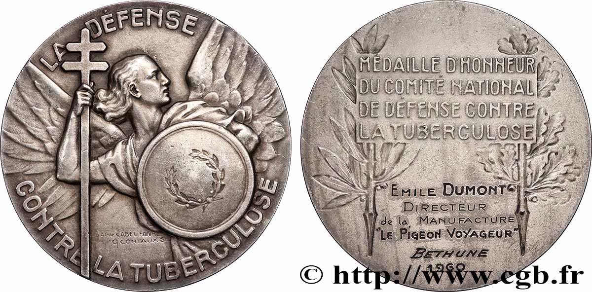 CINQUIÈME RÉPUBLIQUE Médaille d’honneur, Comité national de défense contre la Tuberculose TTB+