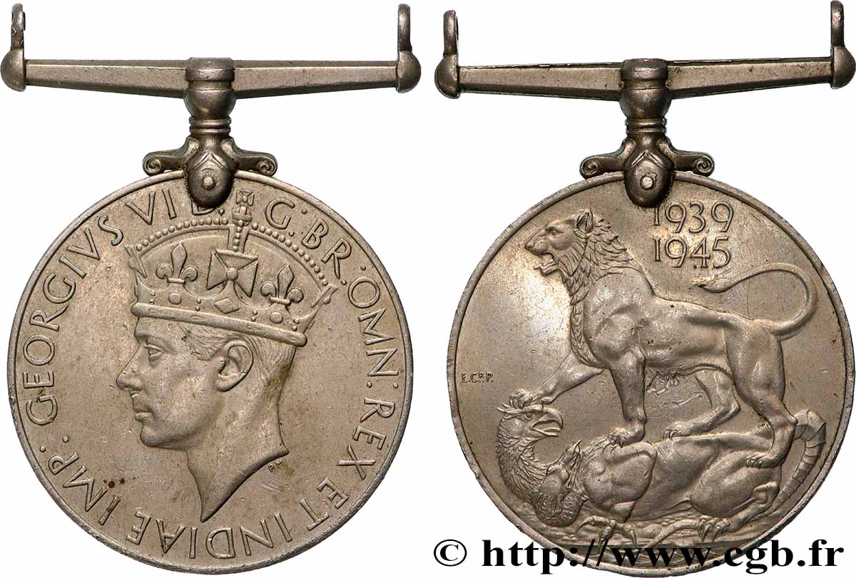 GREAT-BRITAIN - GEORGE VI Médaille de guerre, 1939-1945 XF