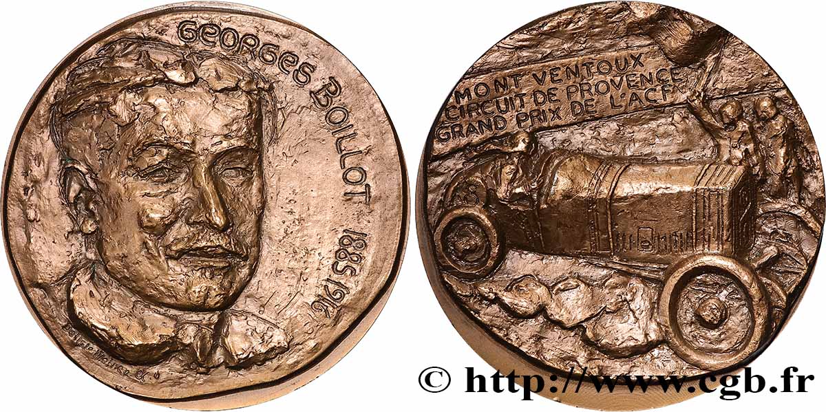 COLLECTION CARS - PILOTS AND INVENTIONS Médaille, Georges Boillot AU