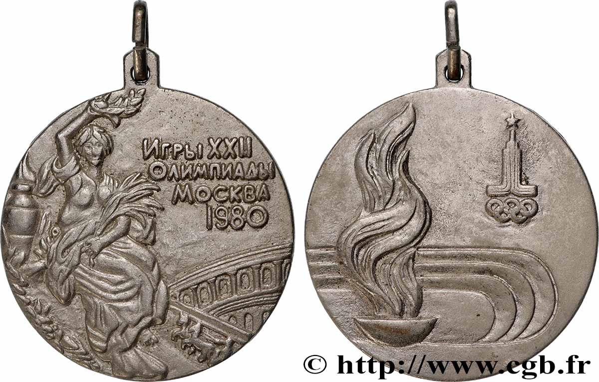 RUSSLAND Médaille, Jeux olympique de Moscou SS