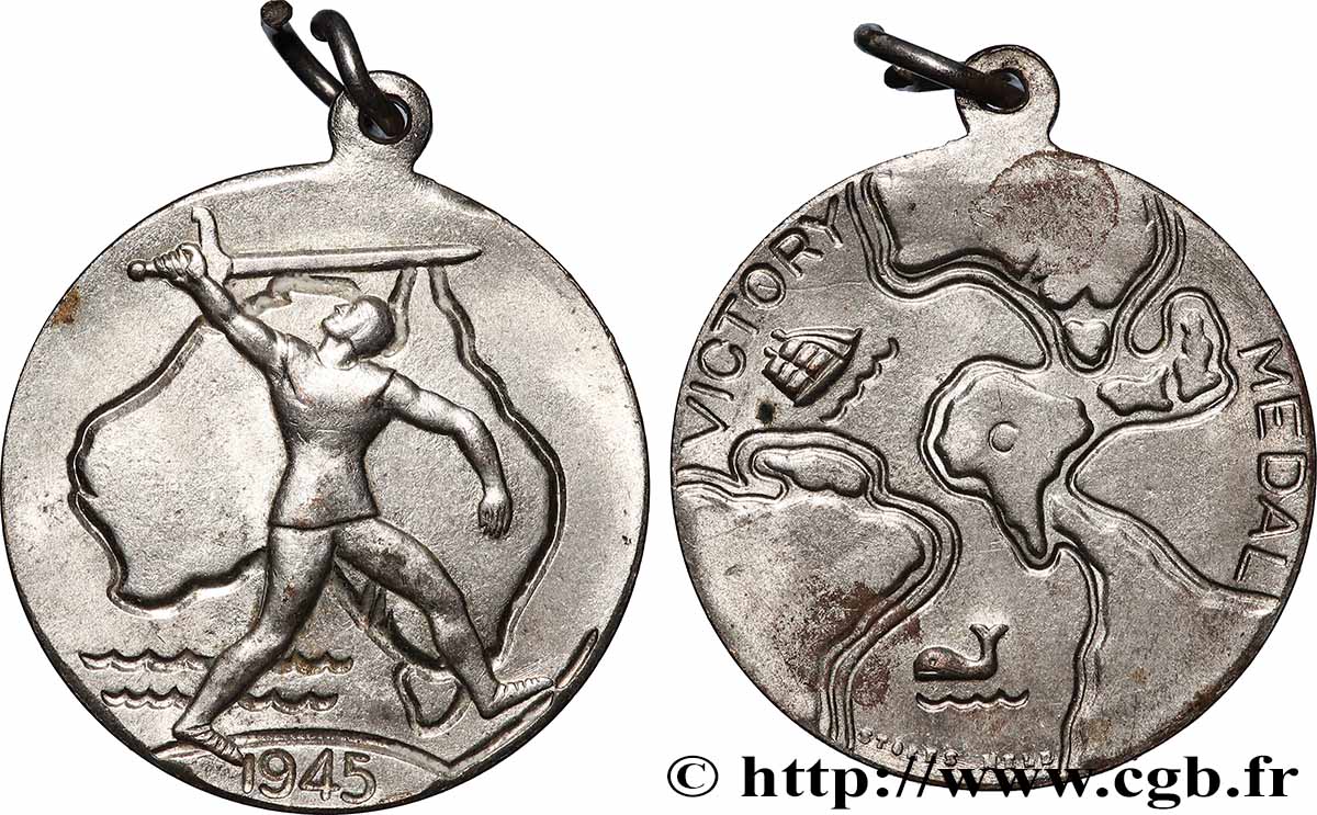 AUSTRALIE - ÉLISABETH II Médaille, Commémoration de la victoire de 1945 AU