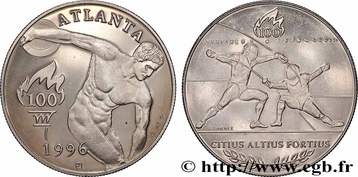 OLYMPIC GAMES Médaille, Jeux Olympiques d été d Atlanta, Escrime AU