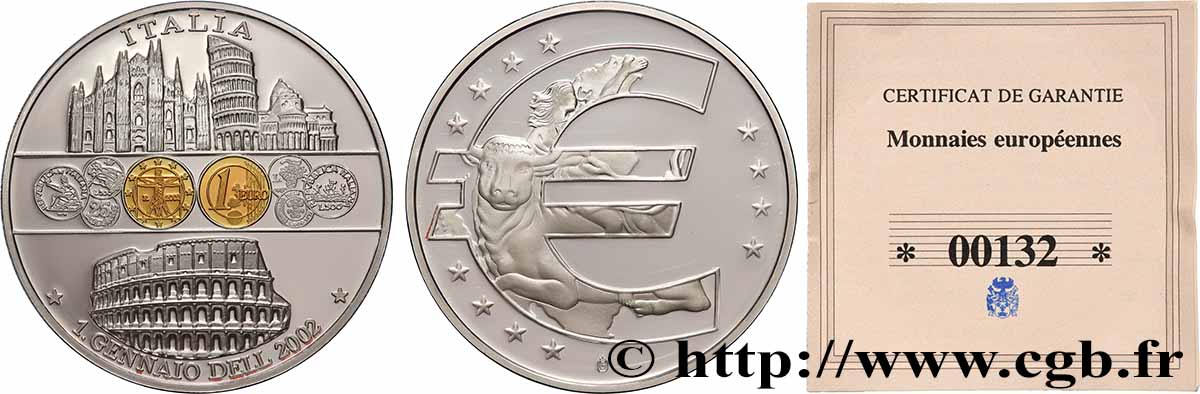 EUROPA Médaille, Italie Polierte Platte