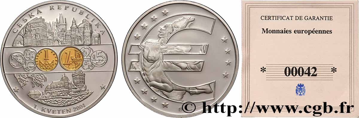 EUROPA Médaille, République Tchèque Polierte Platte