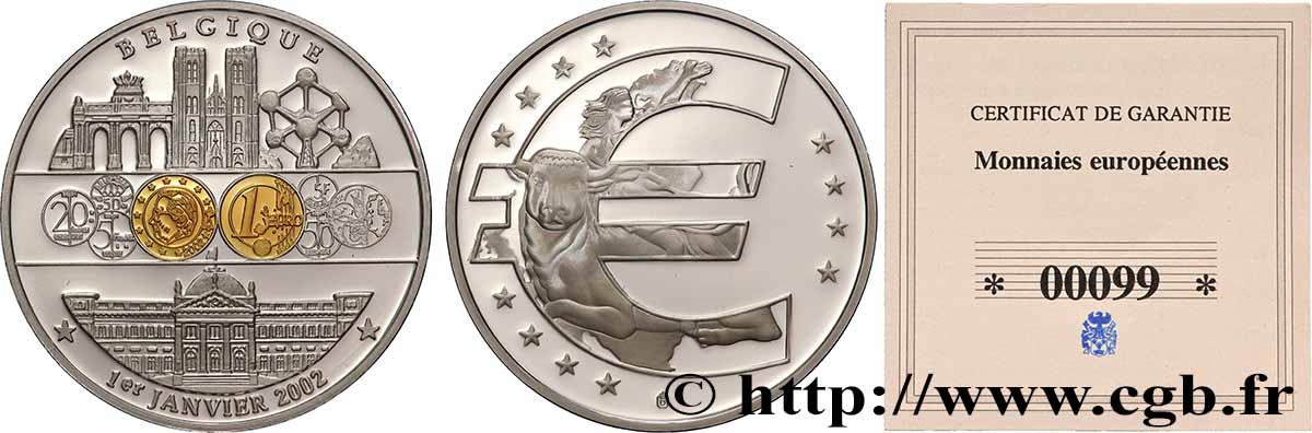 EUROPE Médaille, Belgique BE