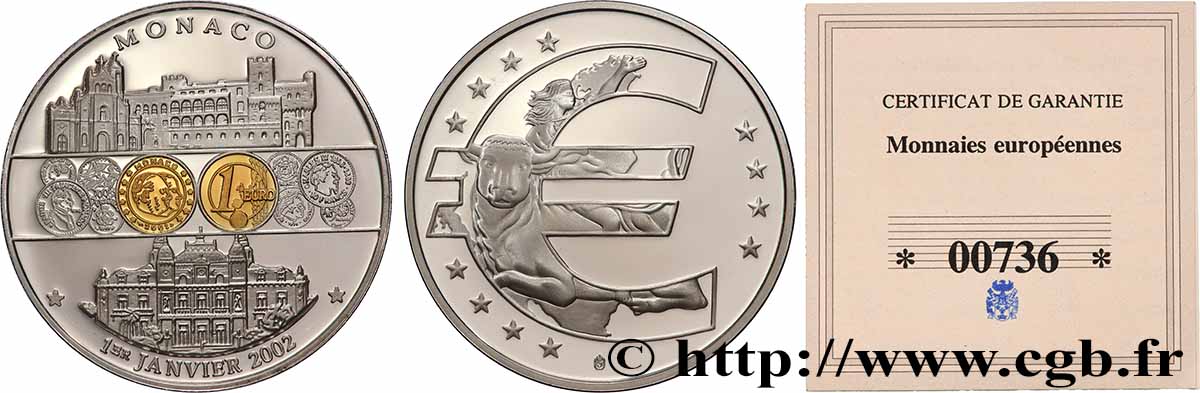 EUROPA Médaille, Monaco BE