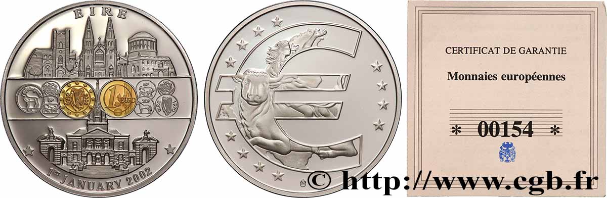 EUROPA Médaille, Irlande Proof set