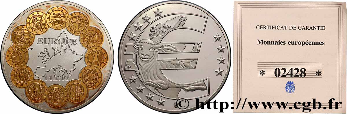 EUROPA Médaille, 10 ans de l’Euro Proof set