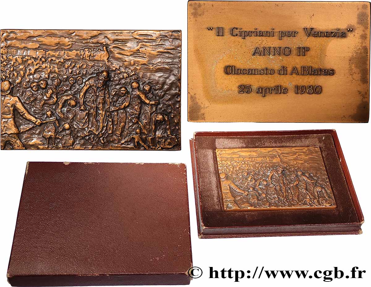 ITALY Plaquette, La déportation, Mémorial Ghetto de Venise AU