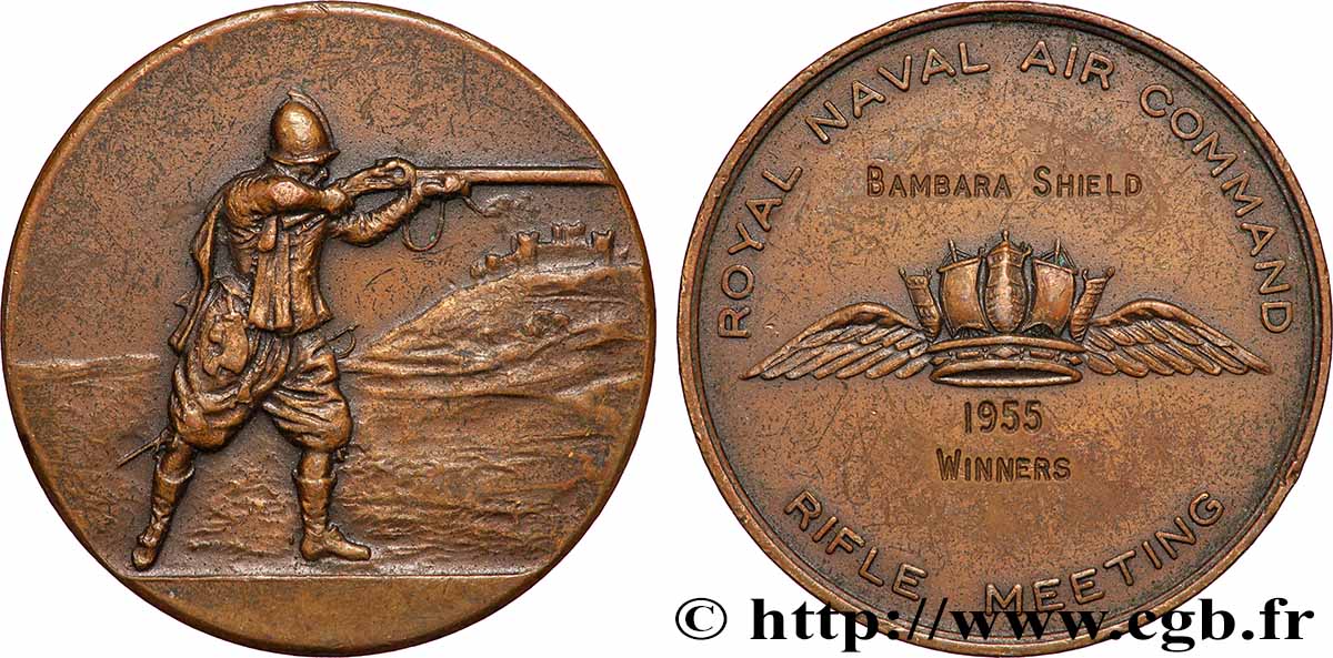 GRANDE-BRETAGNE - ÉLISABETH II Médaille, Service aérien de la Marine royale TTB+