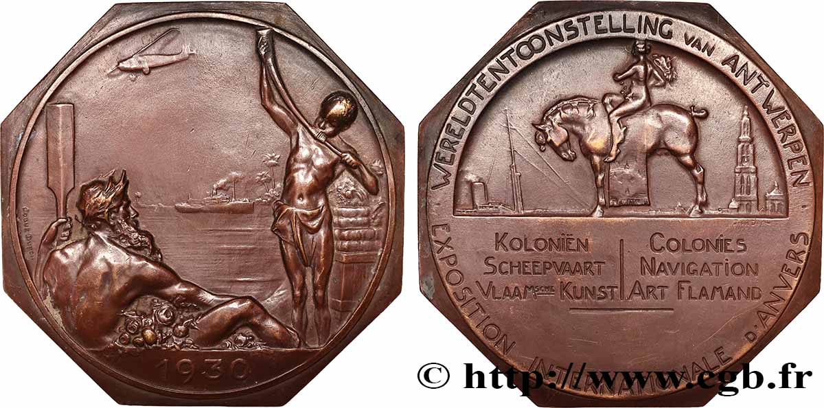 BELGIUM Médaille, Exposition Internationale d Anvers AU