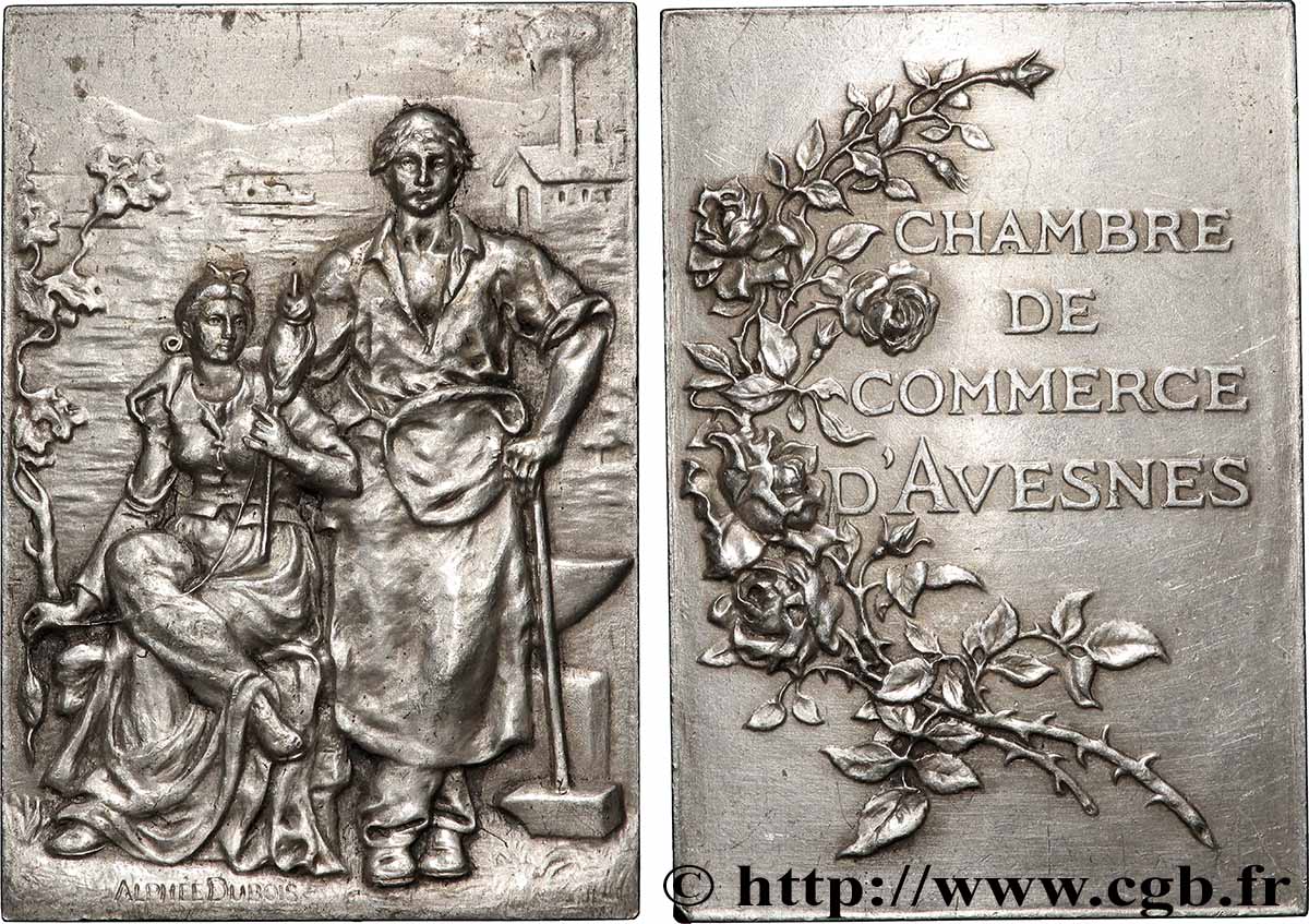CHAMBERS OF COMMERCE / CHAMBRES DE COMMERCE Plaque, Chambre de commerce d’Avesnes AU