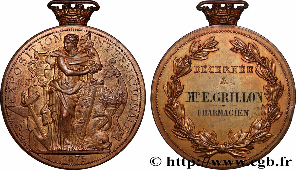 BELGIQUE - ROYAUME DE BELGIQUE - LÉOPOLD II Médaille, Exposition internationale MBC+