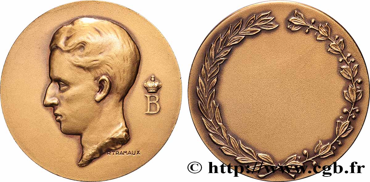 BELGIQUE - ROYAUME DE BELGIQUE - BAUDOUIN Ier Médaille, Baudouin Ier AU