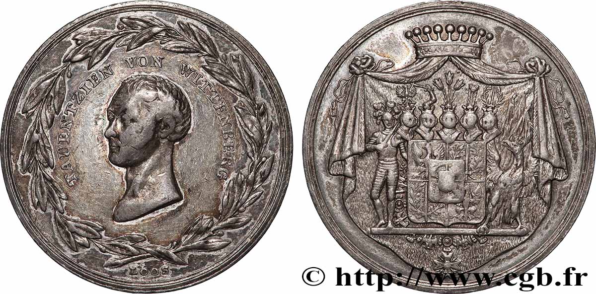 ALLEMAGNE - ROYAUME DE PRUSSE - FRÉDÉRIC-GUILLAUME III Médaille, Général Bogislav Friedrich Emanuel Graf Tauentzien von Wittenberg fVZ
