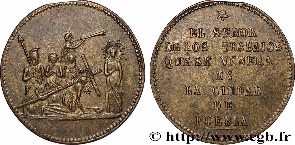 MEXICO Médaille, Vénération du Seigneur des travailleurs AU