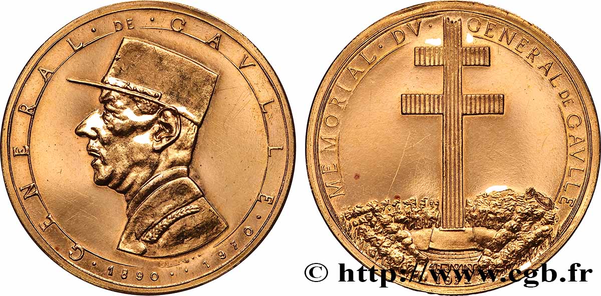 V REPUBLIC Médaille, Commémoration du mémorial du Général AU