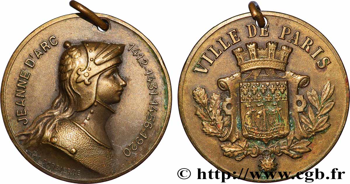 V REPUBLIC Médaille, Jeanne d’Arc AU