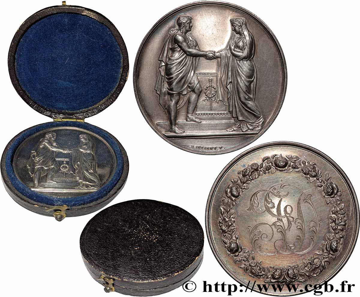 AMOUR ET MARIAGE Médaille de mariage AU