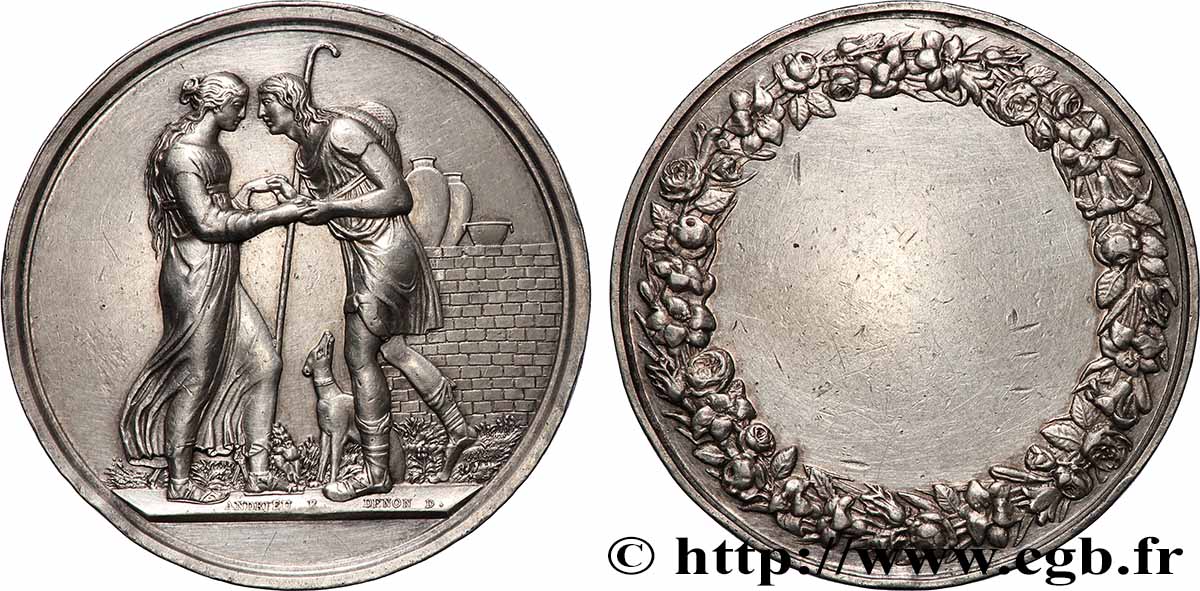 AMOUR ET MARIAGE Médaille de mariage, Jacob et Rachel, Stéphanie Napoléon et le Prince Louis de Bade q.SPL
