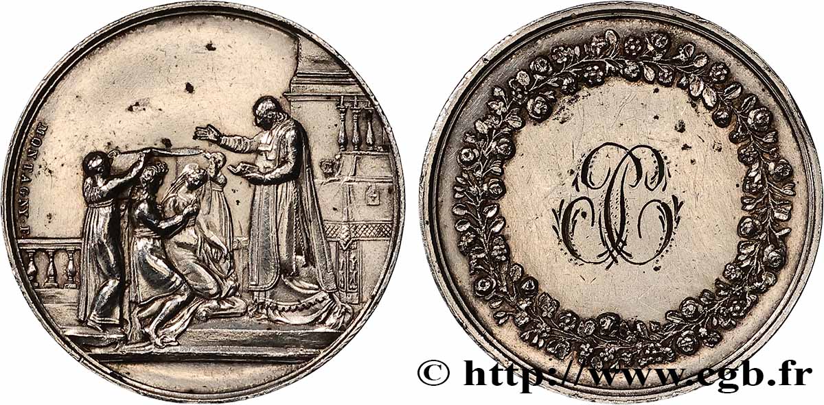 AMOUR ET MARIAGE Médaille de mariage TTB+