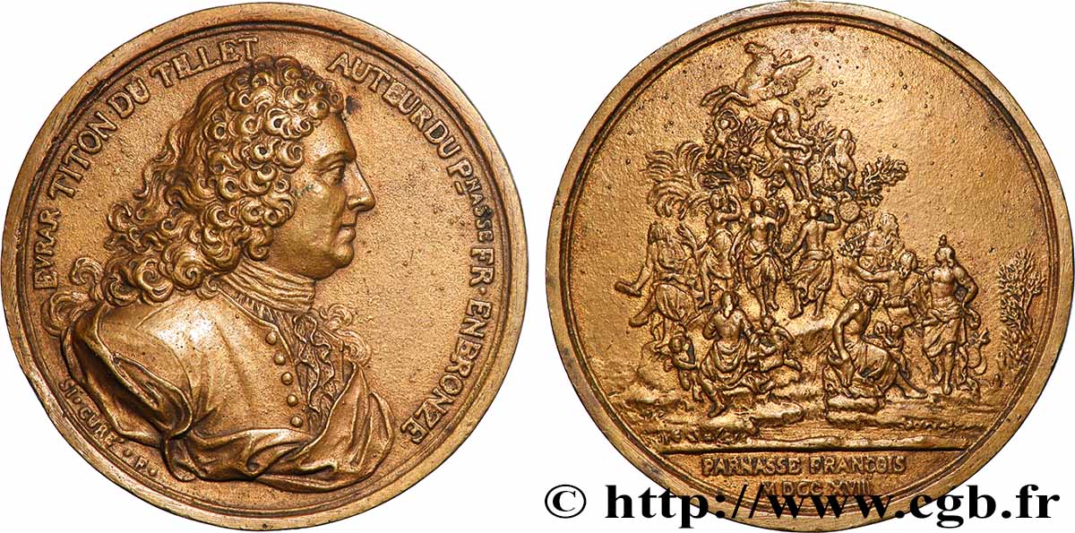 LOUIS XV DIT LE BIEN AIMÉ Fonte, Évrard Titon du Tillet, Parnasse françois AU/XF