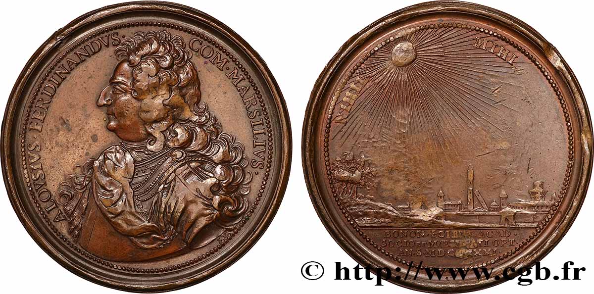 ITALIEN Médaille, Luigi Ferdinando Marsigli SS