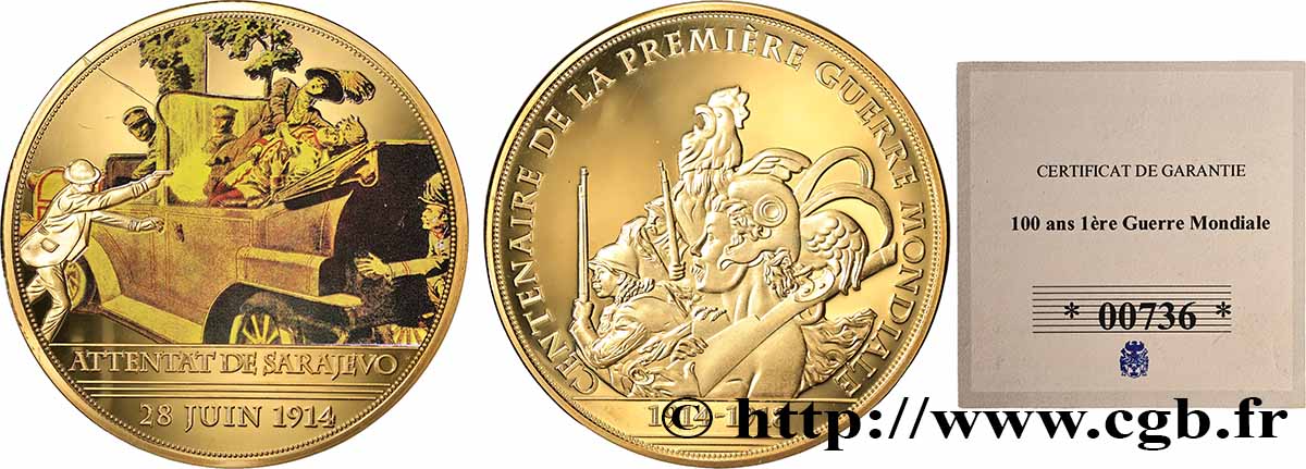V REPUBLIC Médaille, Attentat de Sarajevo MS