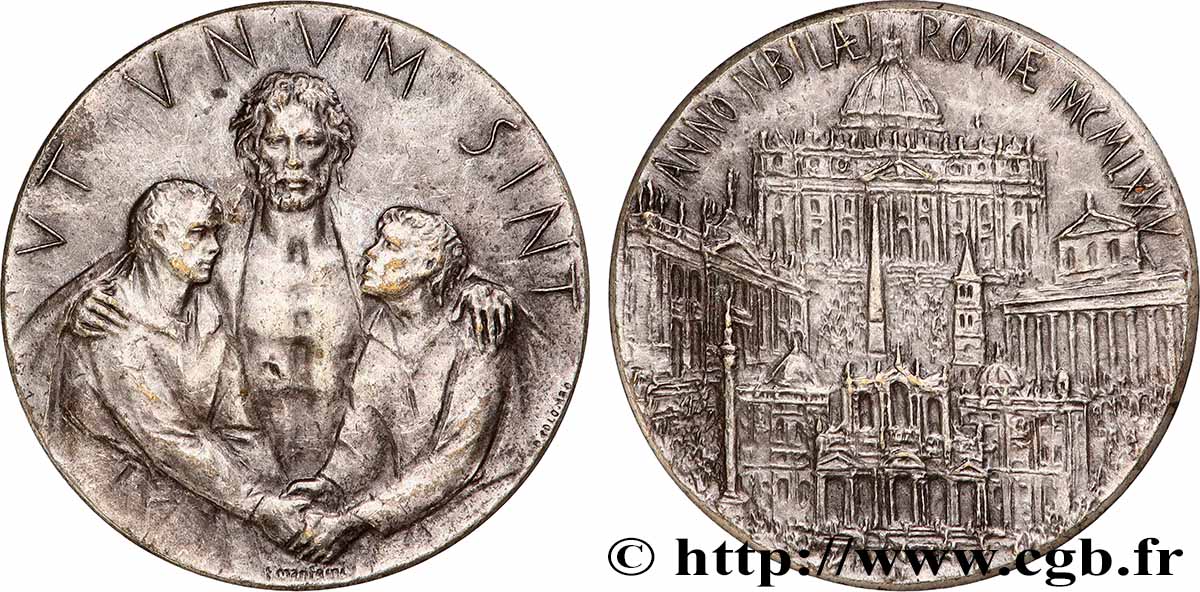 VATICAN ET ÉTATS PONTIFICAUX Médaille du Jubilé pour l’Année Sainte 1975 SUP
