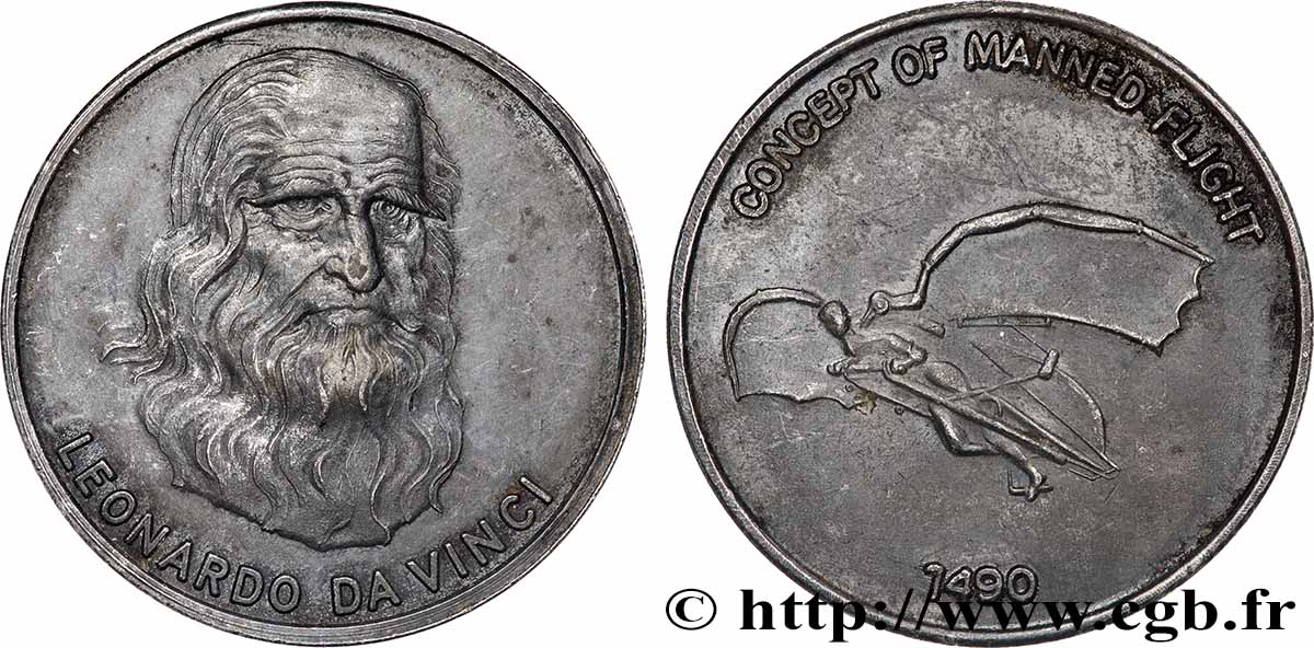 MÉDAILLES TOURISTIQUES Médaille, Léonard de Vinci TTB+
