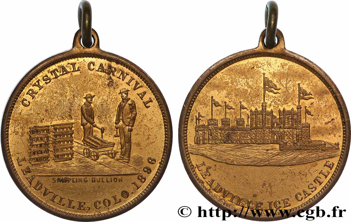 ÉTATS-UNIS D AMÉRIQUE Médaille, Carnaval de Cristal de Leadville TTB