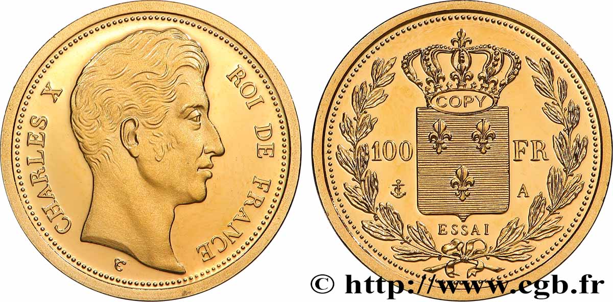 L OR DE LA FRANCE Médaille, Reproduction de monnaie BE