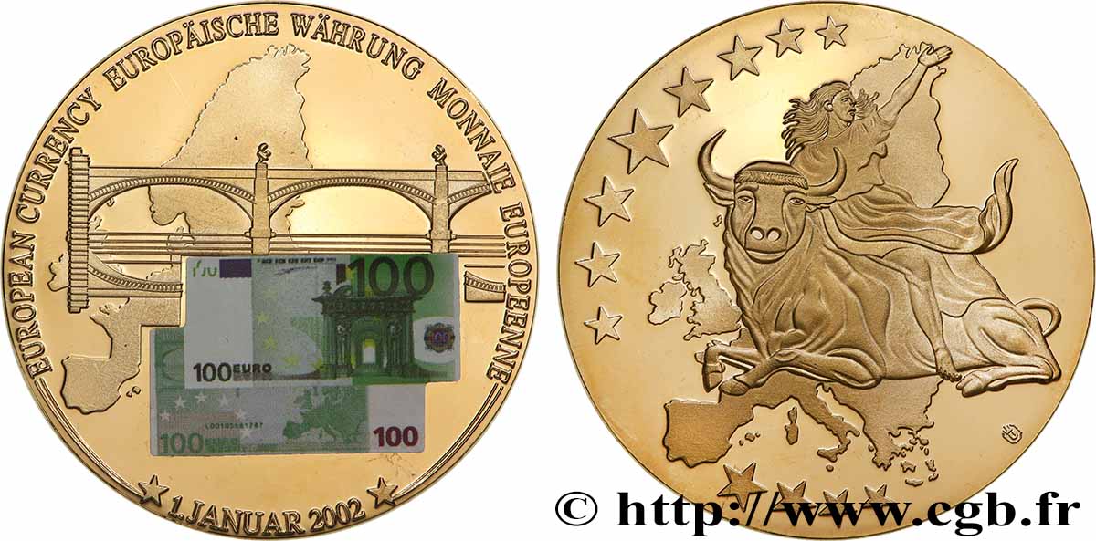 EUROPE Médaille, Monnaie européenne, France TTB