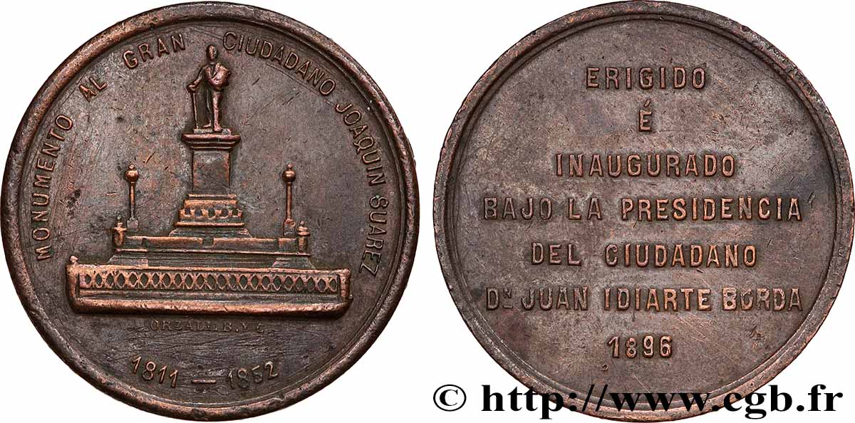 ESPAGNE Médaille, Monument au grand citoyen Suarez TTB+