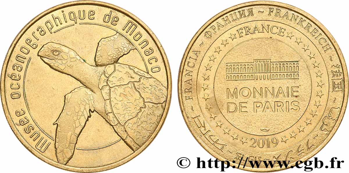 TOURISTIC MEDALS Médaille touristique, Musée Océanographique de Monaco AU
